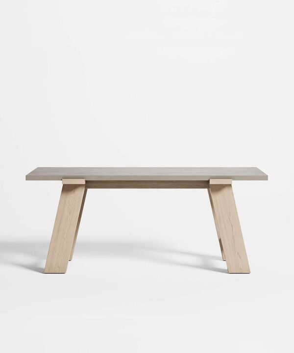 Concrete Desk with Bleached Wood